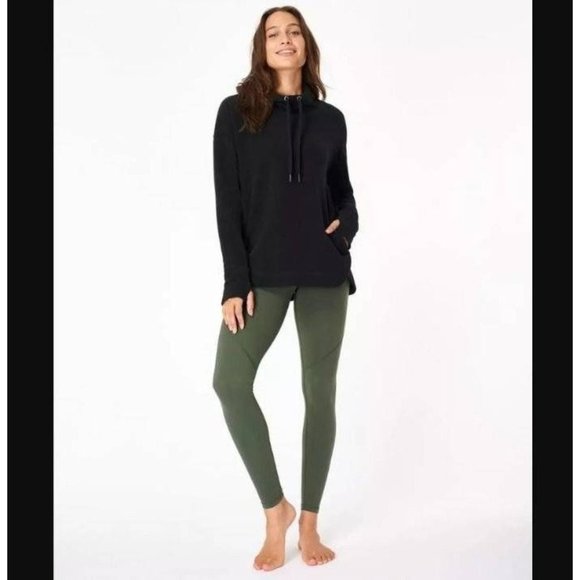 SWEATY BETTY Escape Luxe Hoodie Sweatshirt Small Black NEW - Picture 4 of 11